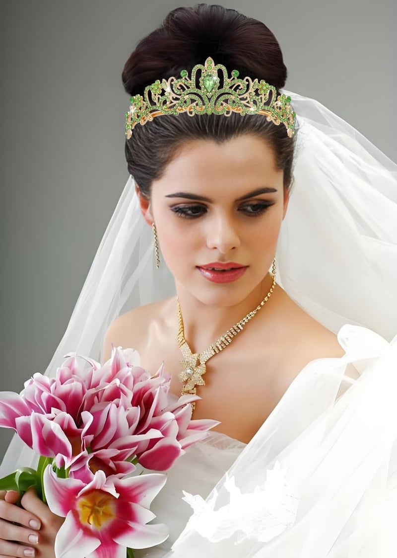 AXX Princess Crown for Women, Crystal Queen Tiaras for Girls Bridal Hair Accessories Gifts for Birthday Wedding Prom, Bridal Party, Pageant, Halloween Christmas Costume - Image 4